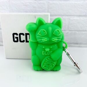 GCDS Cat Airpods 1 & 2 Silicone Case In Green